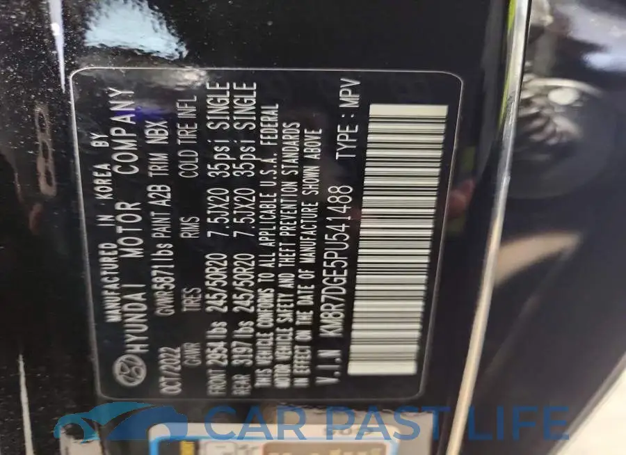 KM8R7DGE5PU541488# 14