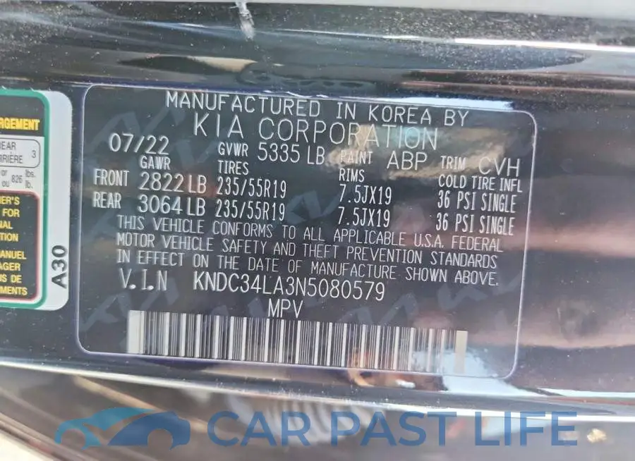 KNDC34LA3N5080579# 13
