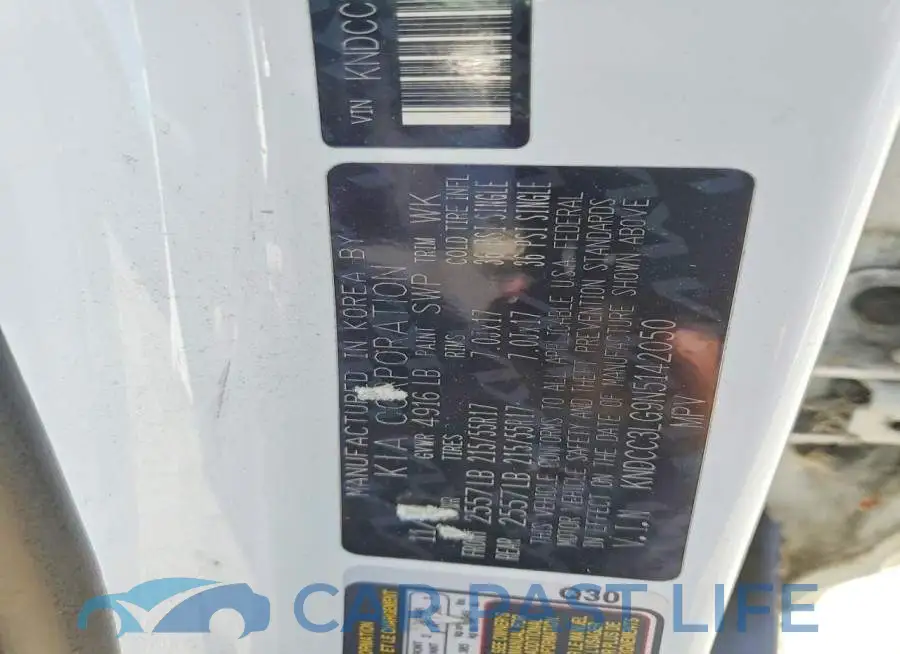 KNDCC3LG9N5142050# 12