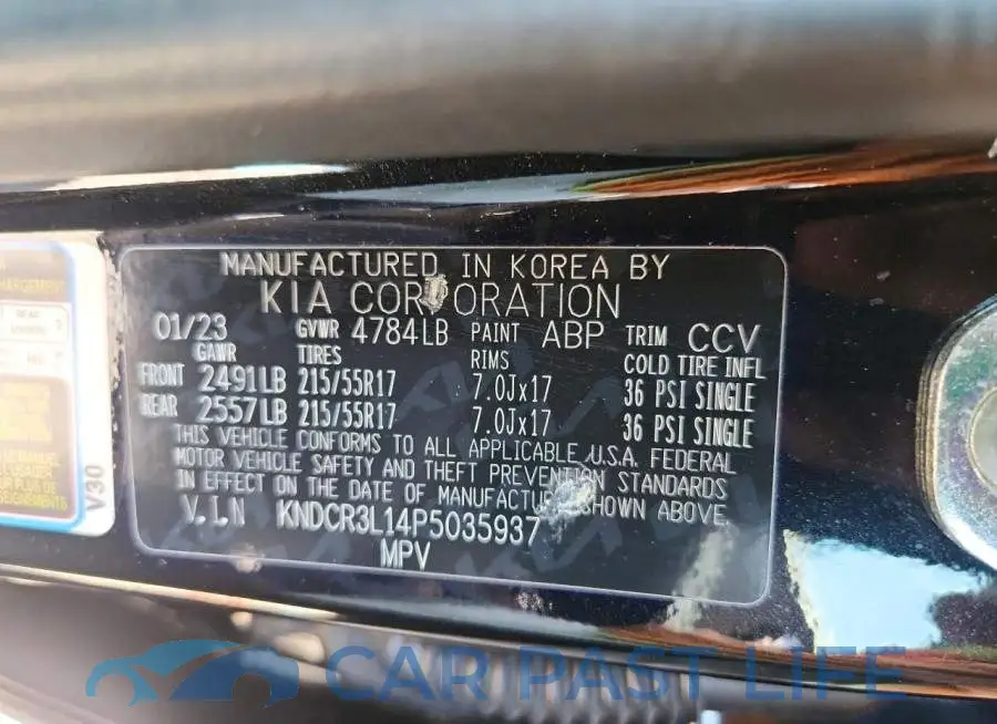 KNDCR3L14P5035937# 12