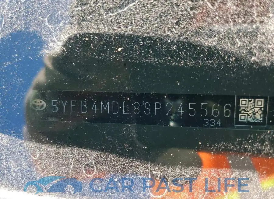 5YFB4MDE8SP245566# 12