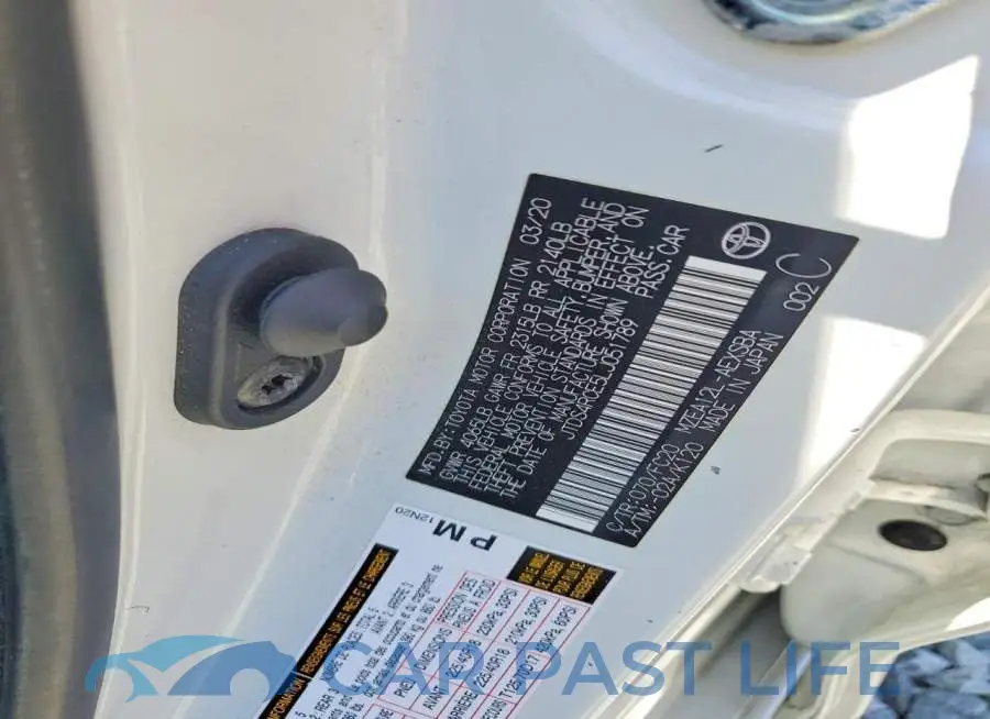 JTDS4RCE5LJ051789# 12