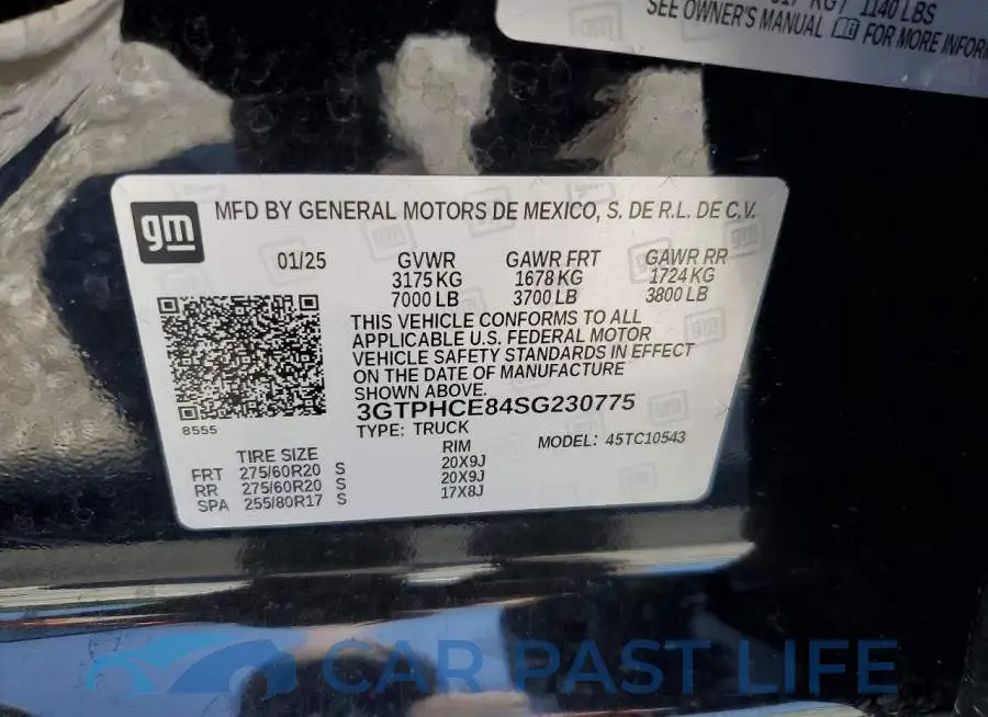 3GTPHCE84SG230775# 12
