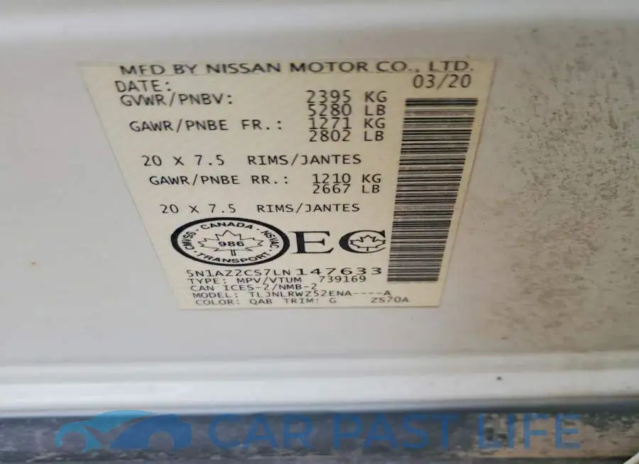 5N1AZ2CS7LN147633# 13