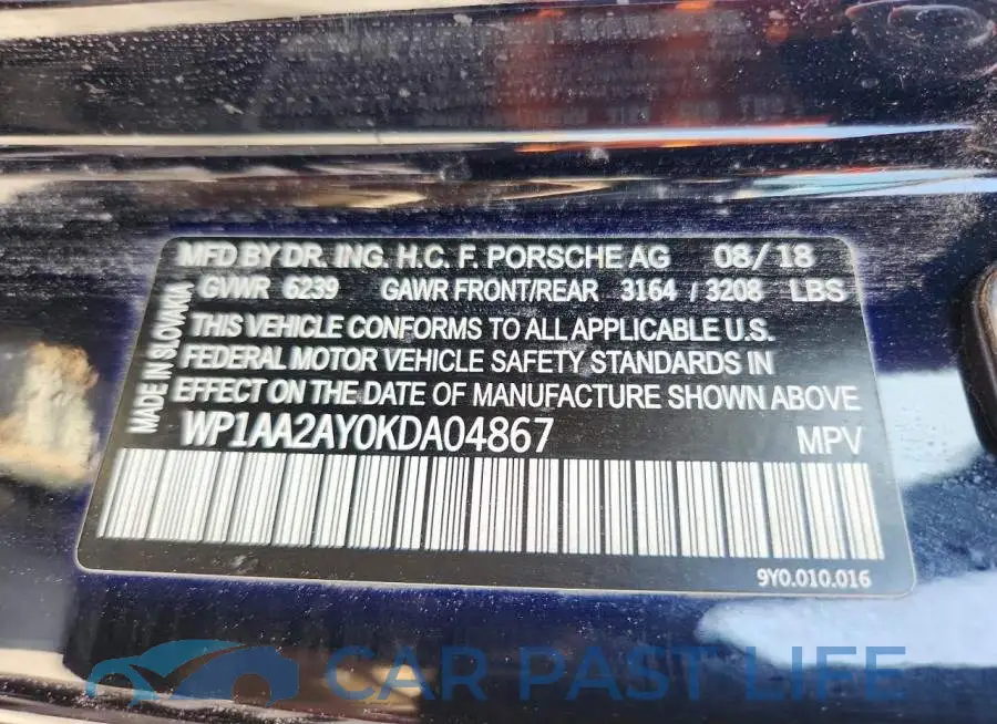 WP1AA2AY0KDA04867# 13