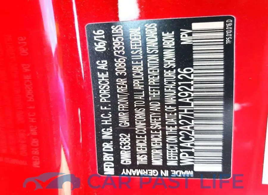 WP1AC2A27HLA92126# 14