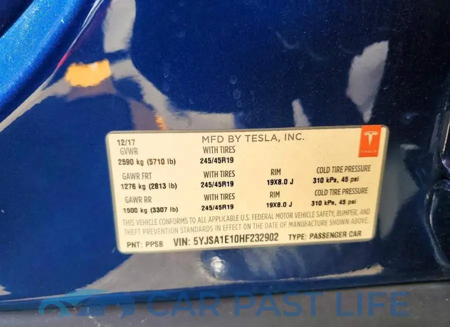 5YJSA1E10HF232902# 12