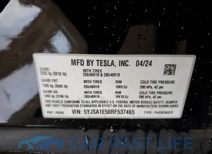 5YJSA1E50RF537465# 12
