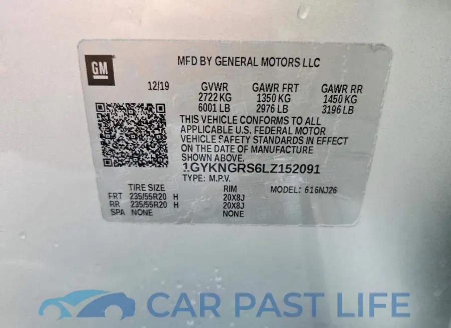 1GYKNGRS6LZ152091# 13