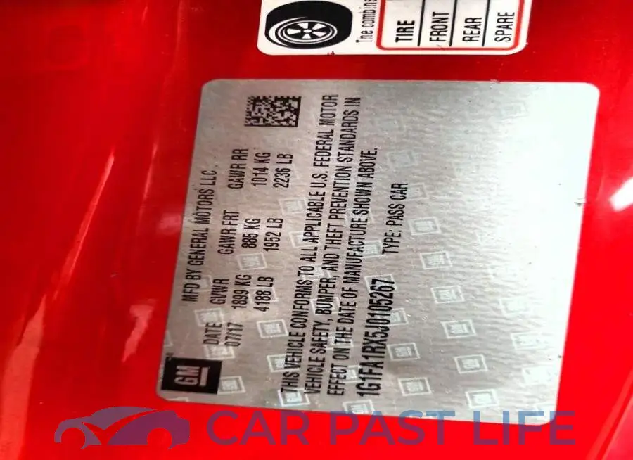 1G1FA1RX5J0105267# 12