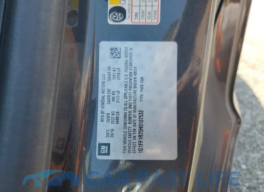 1G1FF1R75H0107533# 13