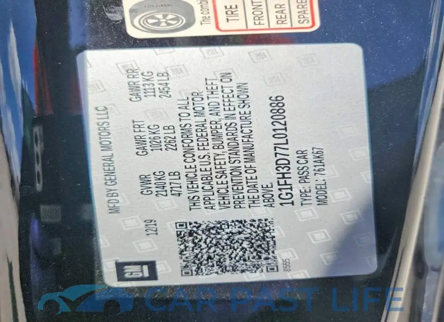 1G1FH3D77L0120886# 12