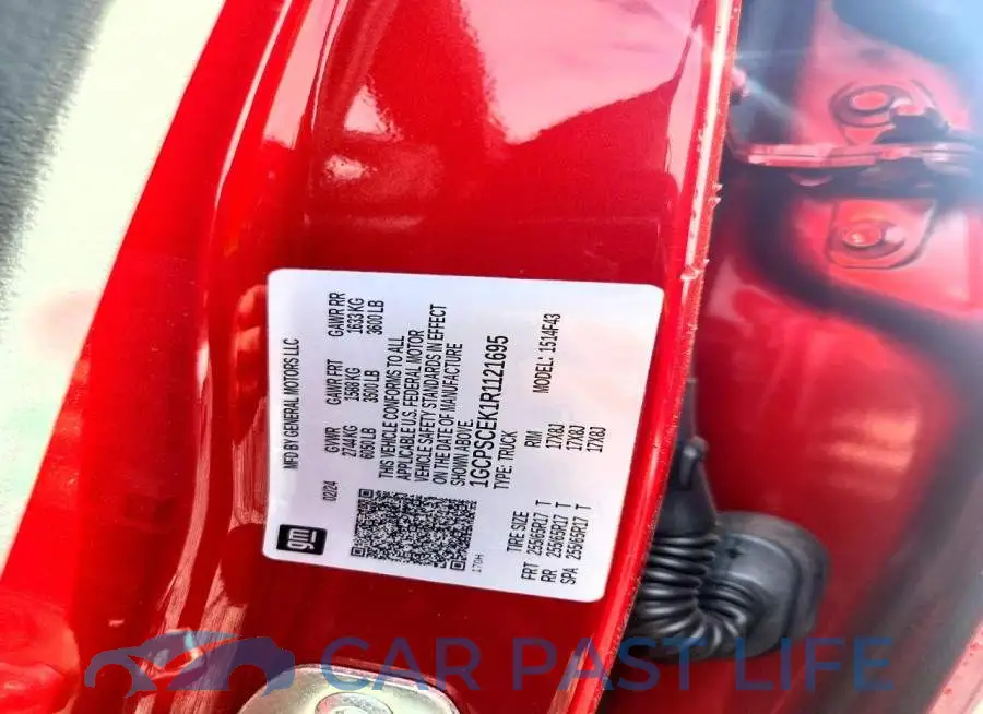 1GCPSCEK1R1121695# 12