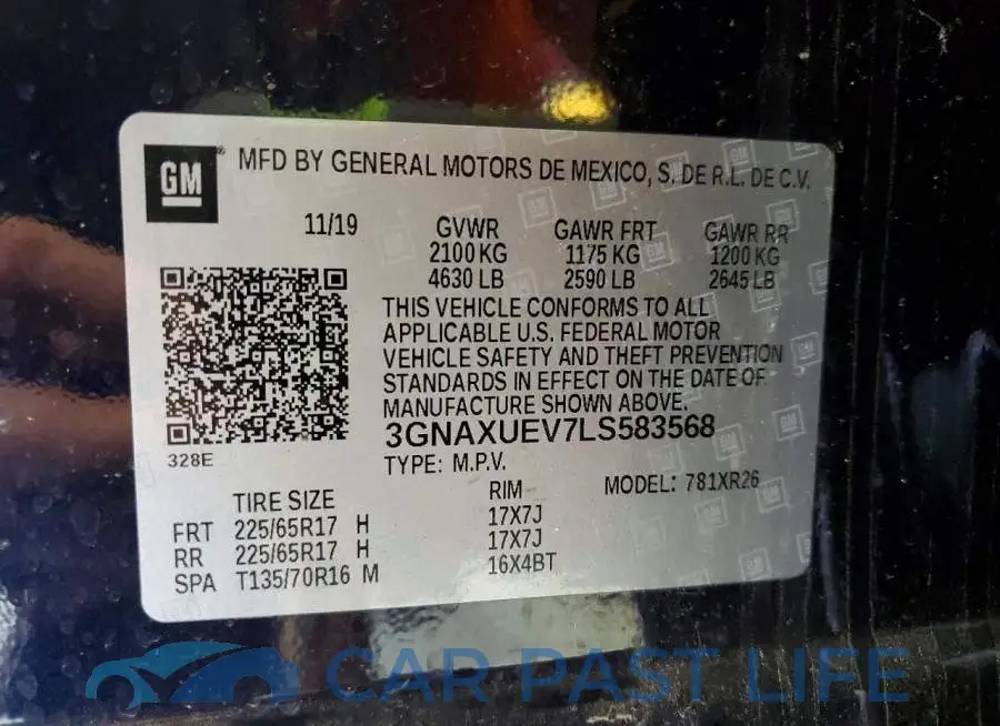 3GNAXUEV7LS583568# 13