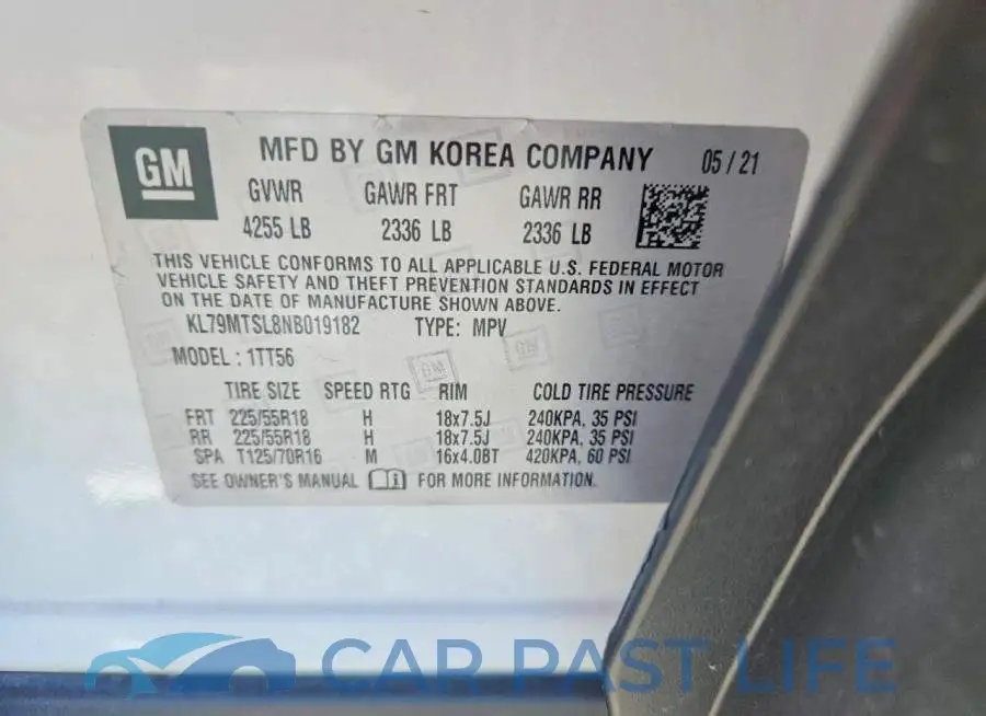 KL79MTSL8NB019182# 12