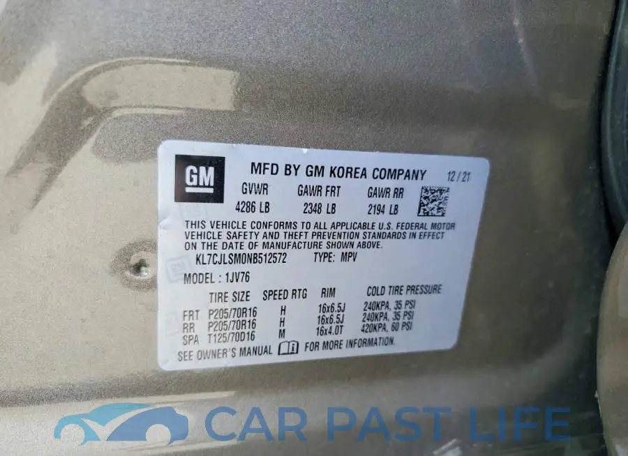 KL7CJLSM0NB512572# 13