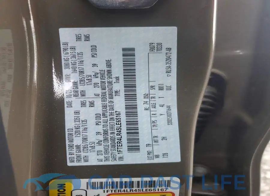 1FTER4LR4SLE65167# 12