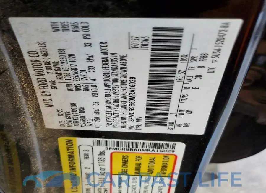 3FMCR9B60MRA16029# 13