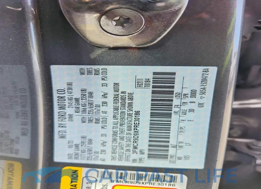 3FMCR9D9XPRE30186# 13