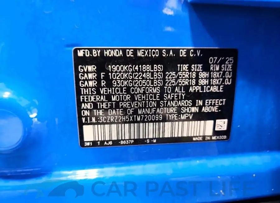 3CZRZ2H5XTM720099# 14
