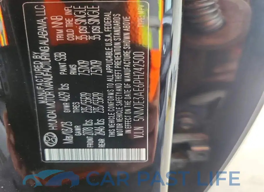 5NMJE3AE6PH242500# 13