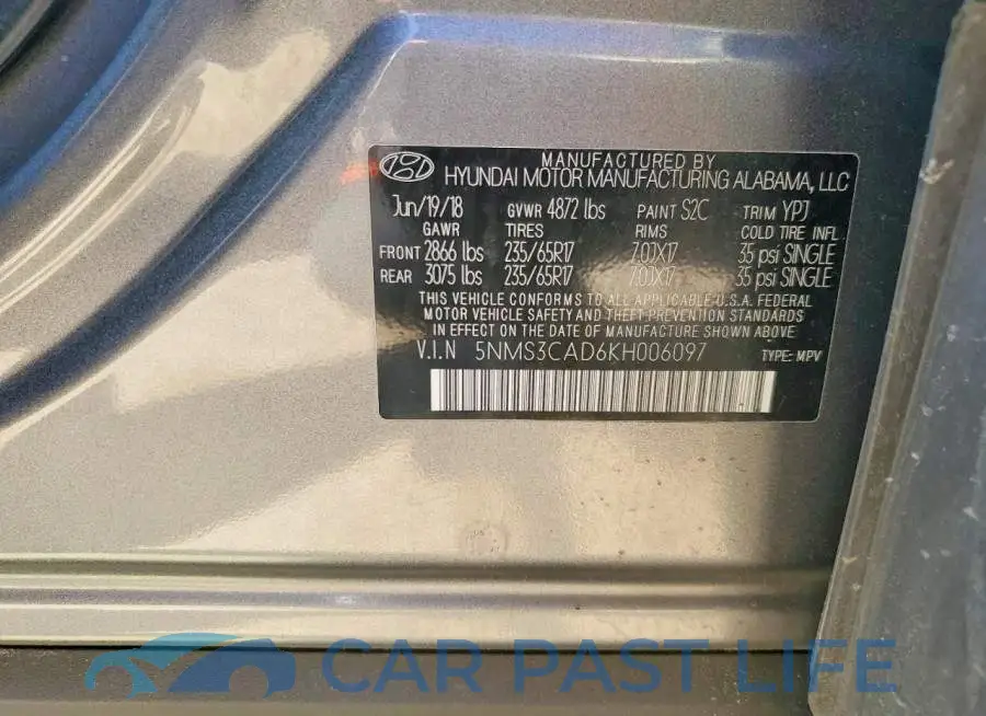 5NMS3CAD6KH006097# 12