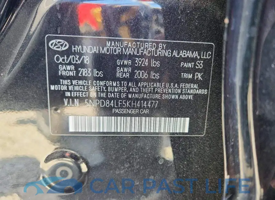 5NPD84LF5KH414477# 13