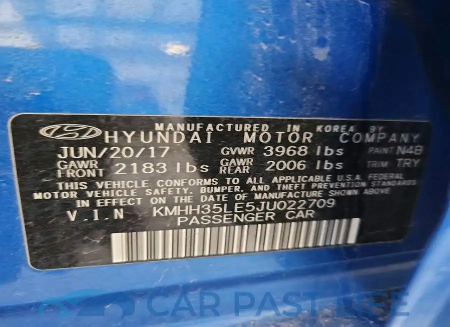 KMHH35LE5JU022709# 12