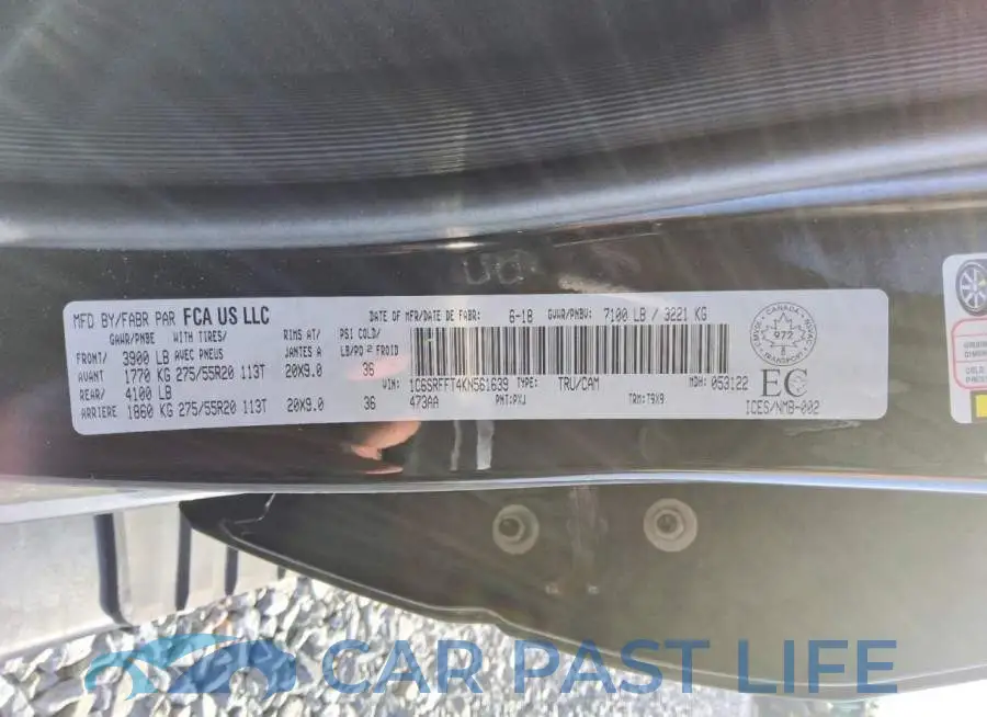 1C6SRFFT4KN561639# 12
