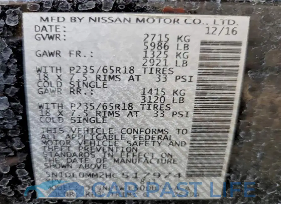 5N1DL0MM2HC517974# 13