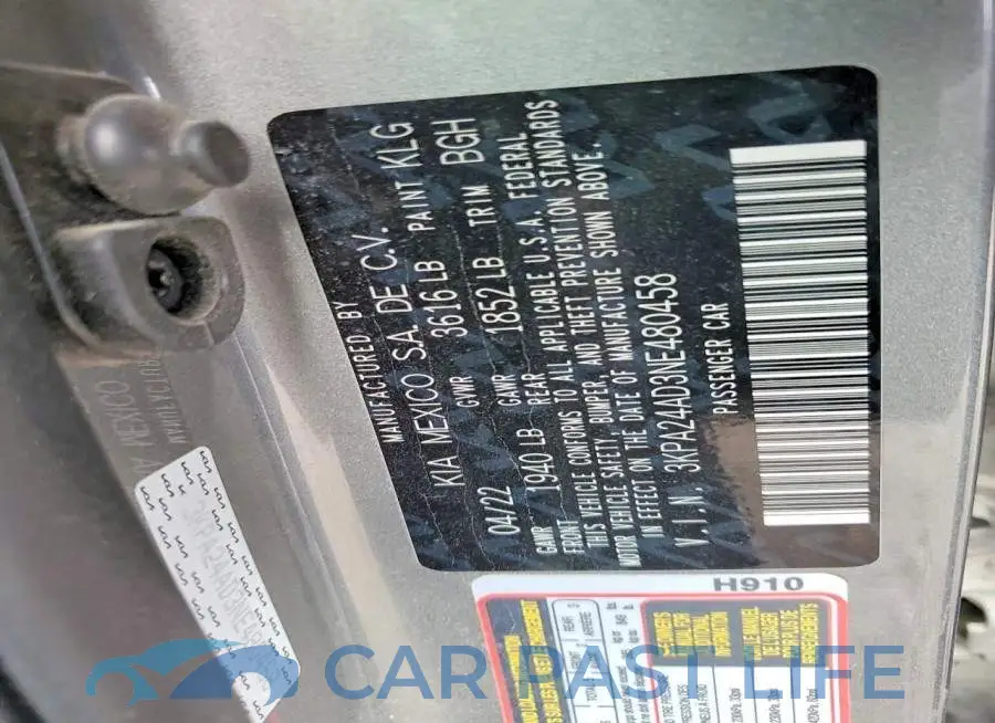 3KPA24AD3NE480458# 12