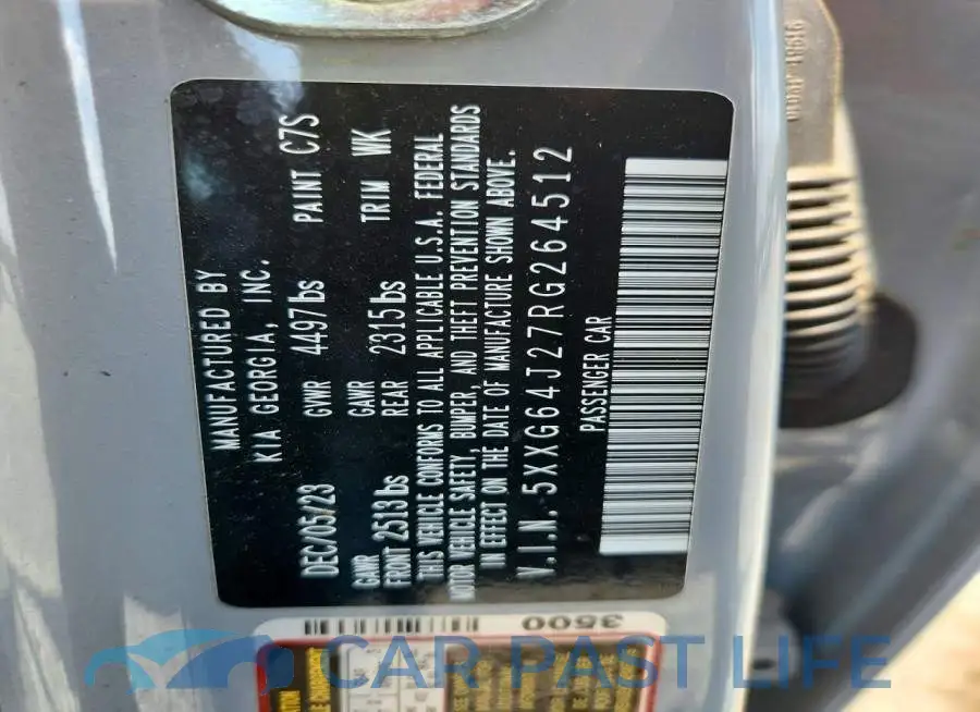 5XXG64J27RG264512# 12