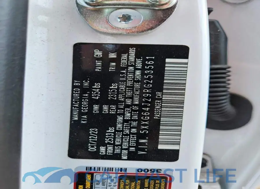 5XXG64J29RG253561# 12