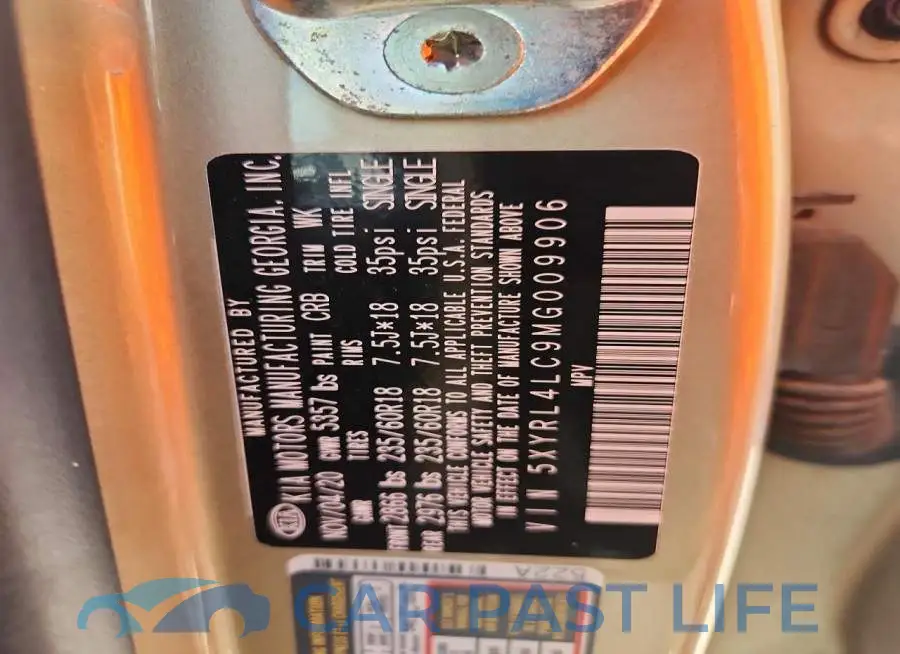 5XYRL4LC9MG009906# 13