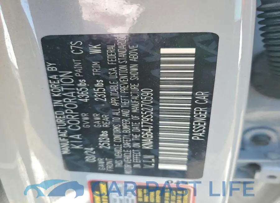 KNAG64J79S5270590# 13