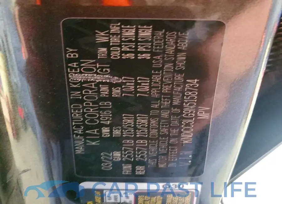 KNDCC3LG9N5158734# 13