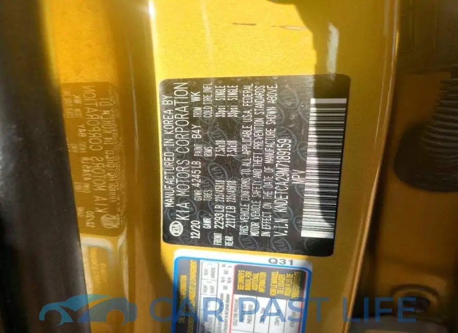 KNDETCA29M7189159# 12