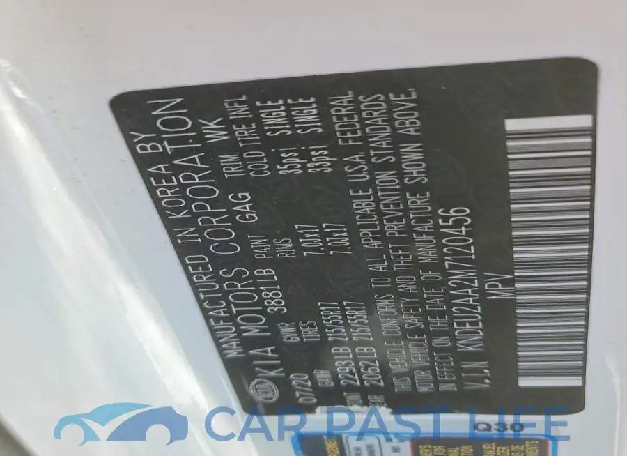 KNDEU2AA2M7120456# 13