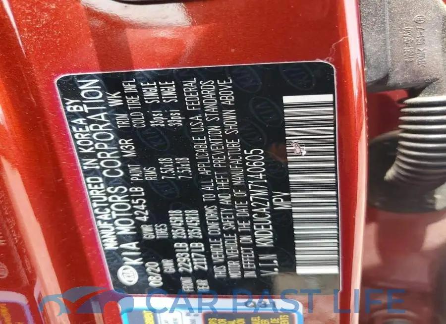 KNDEUCA27M7140605# 12