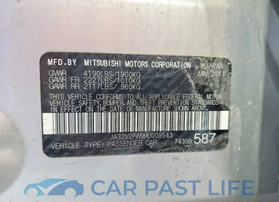 JA32V2FW9HU009543# 12