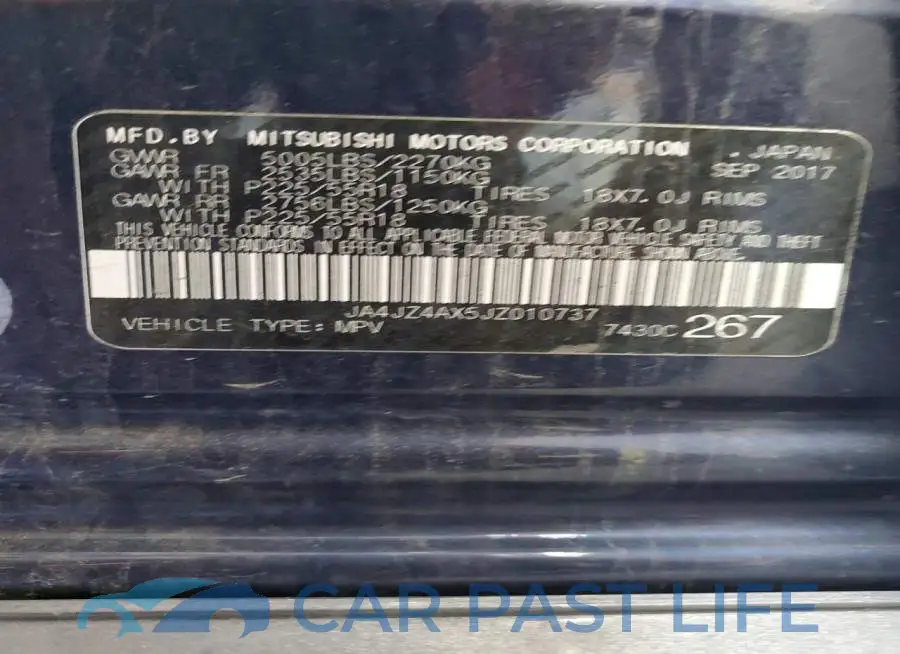 JA4JZ4AX5JZ010737# 13