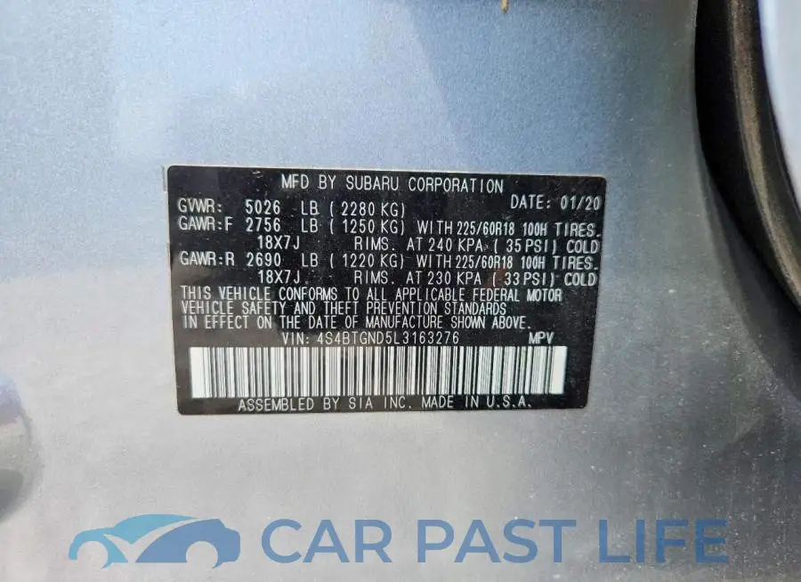 4S4BTGND5L3163276# 13