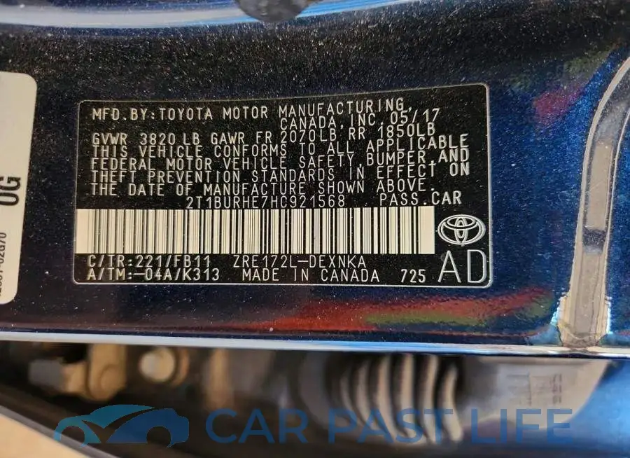 2T1BURHE7HC921568# 12