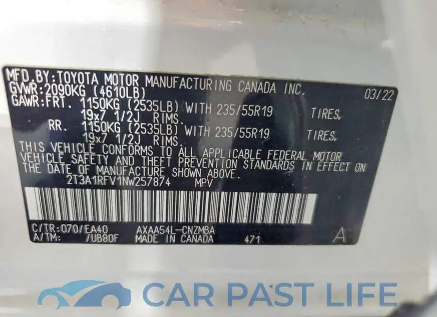 2T3A1RFV1NW257874# 13
