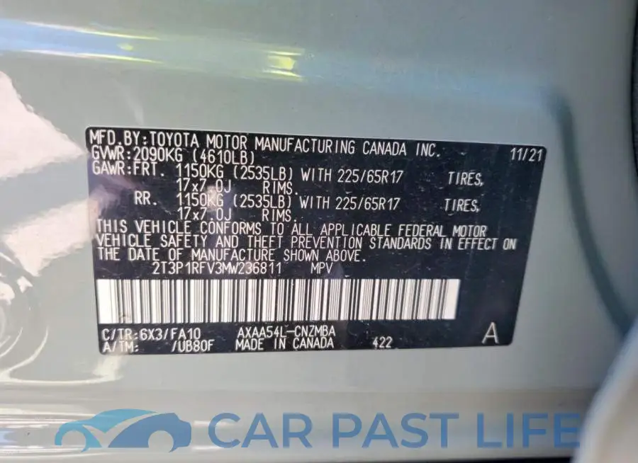2T3P1RFV3MW236811# 13