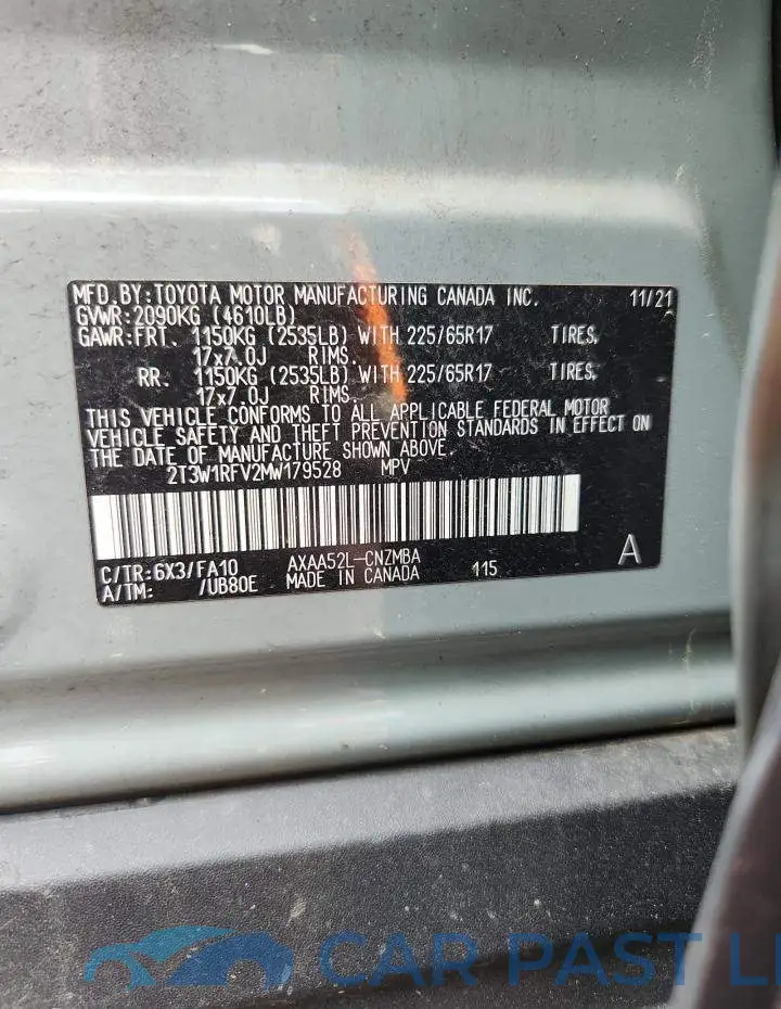 2T3W1RFV2MW179528# 13
