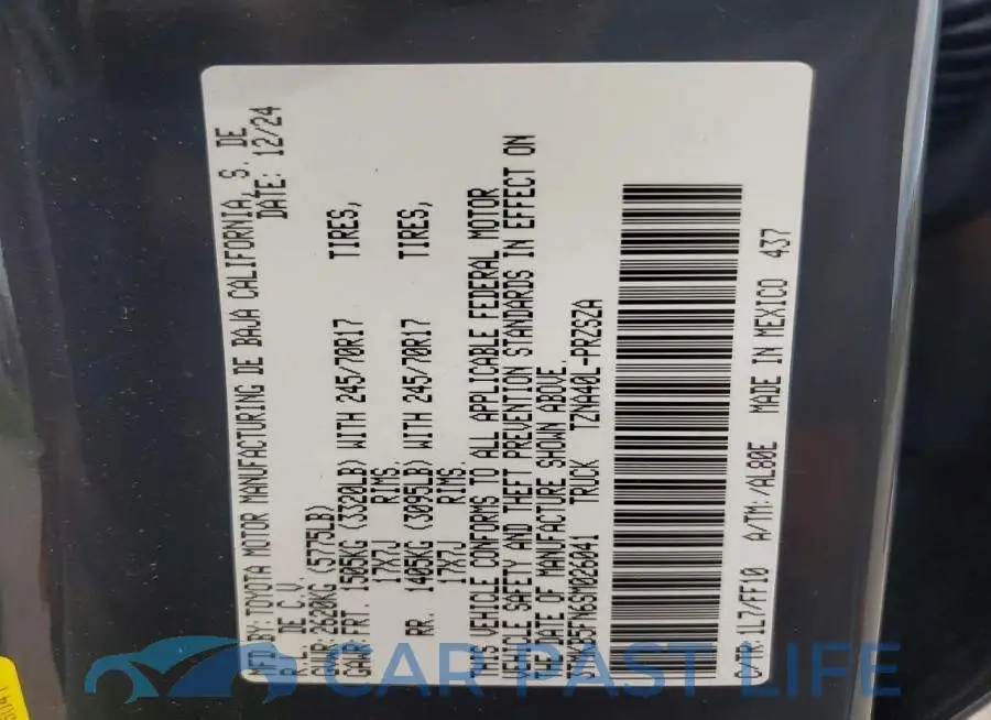 3TMKB5FN6SM026041# 12