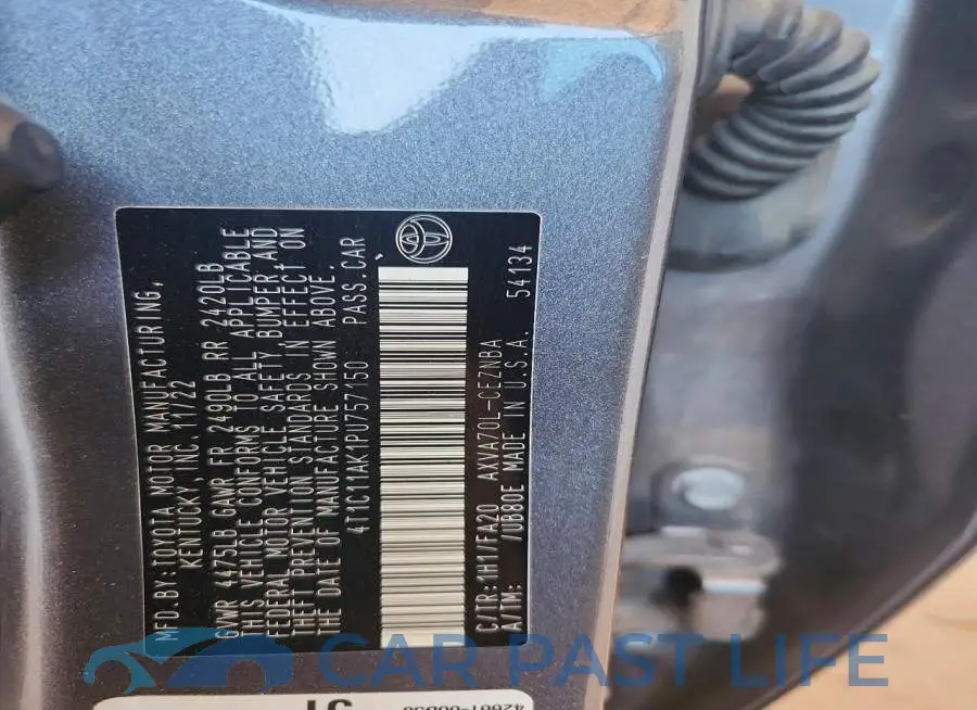 4T1C11AK1PU757150# 13