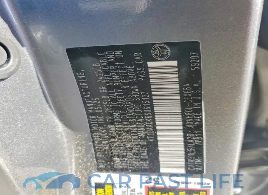 4T1DAACK6SU615127# 12