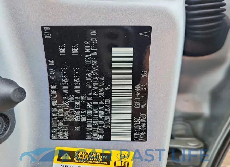 5TDJZRFH5JS541300# 13
